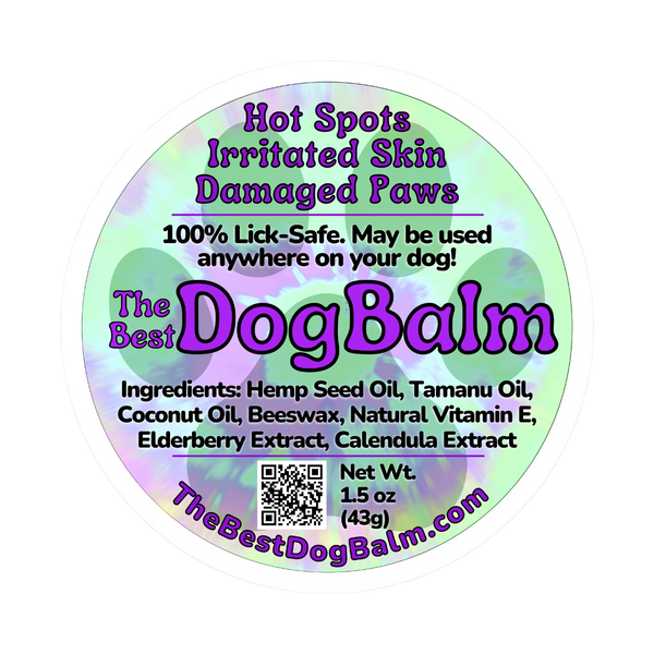 A jar of The Best Dog Balm